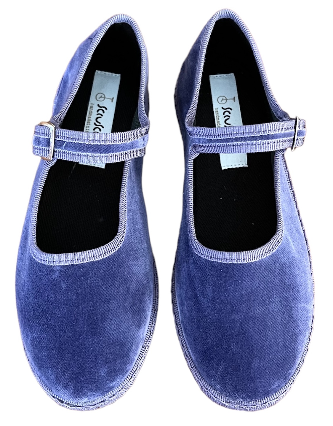 Baby Maryjane Violet Velvet