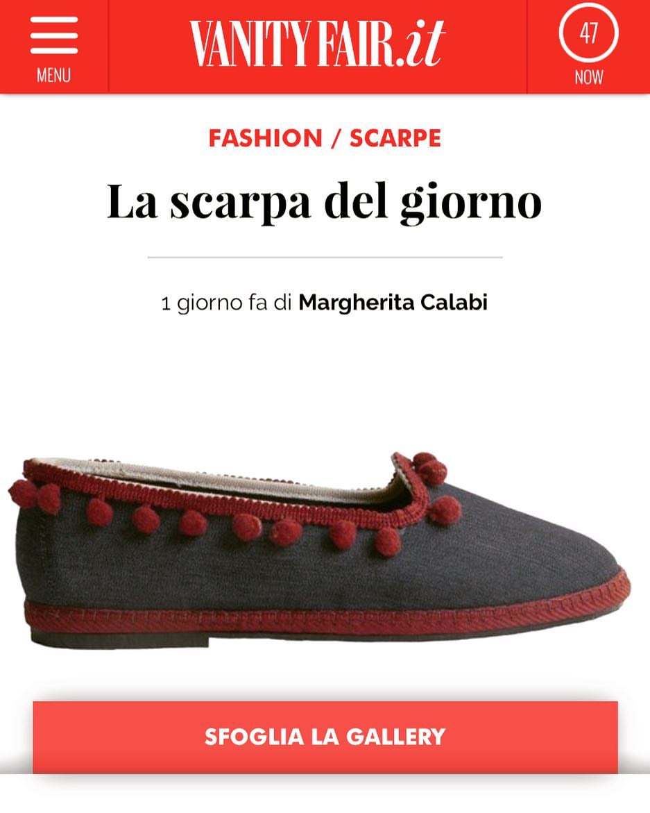 VANITY FAIR: LA SCARPA DEL GIORNO