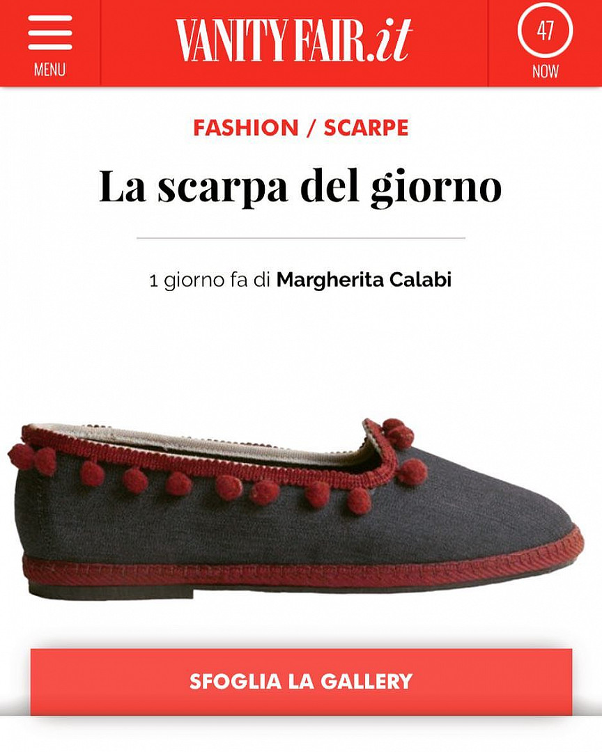 VANITY FAIR: LA SCARPA DEL GIORNO