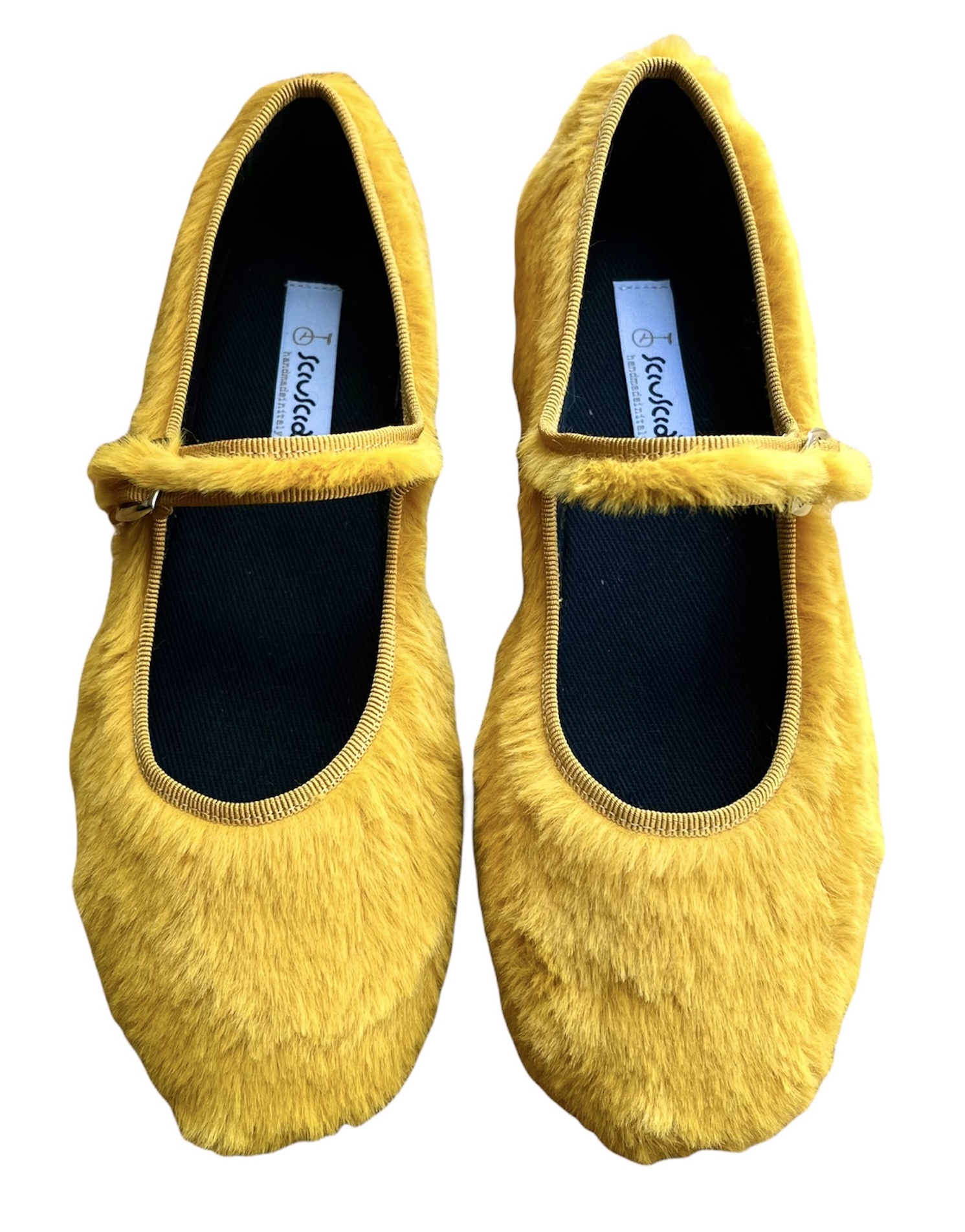 Maryjane Golden Eco Fur