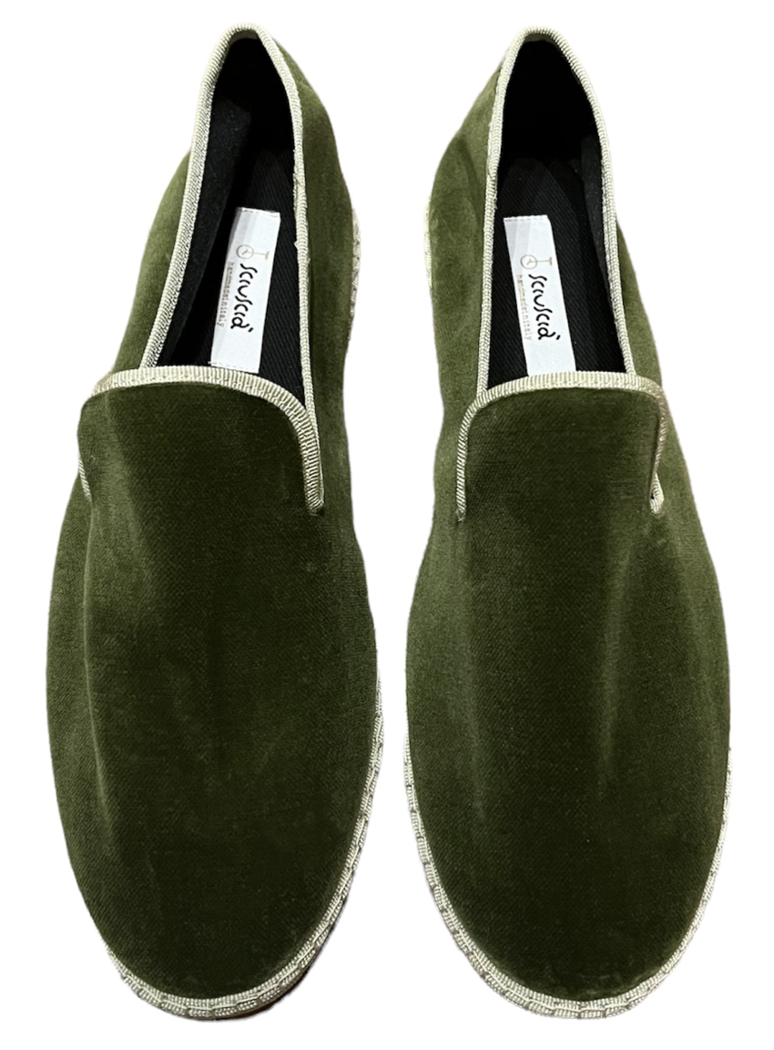 Col de Turini Green Grass Velvet