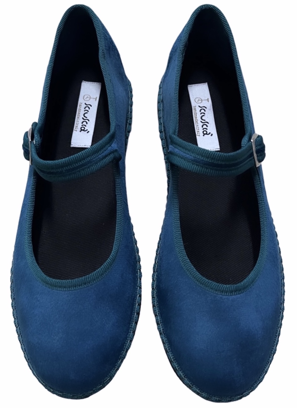 Maryjane Teal Velvet