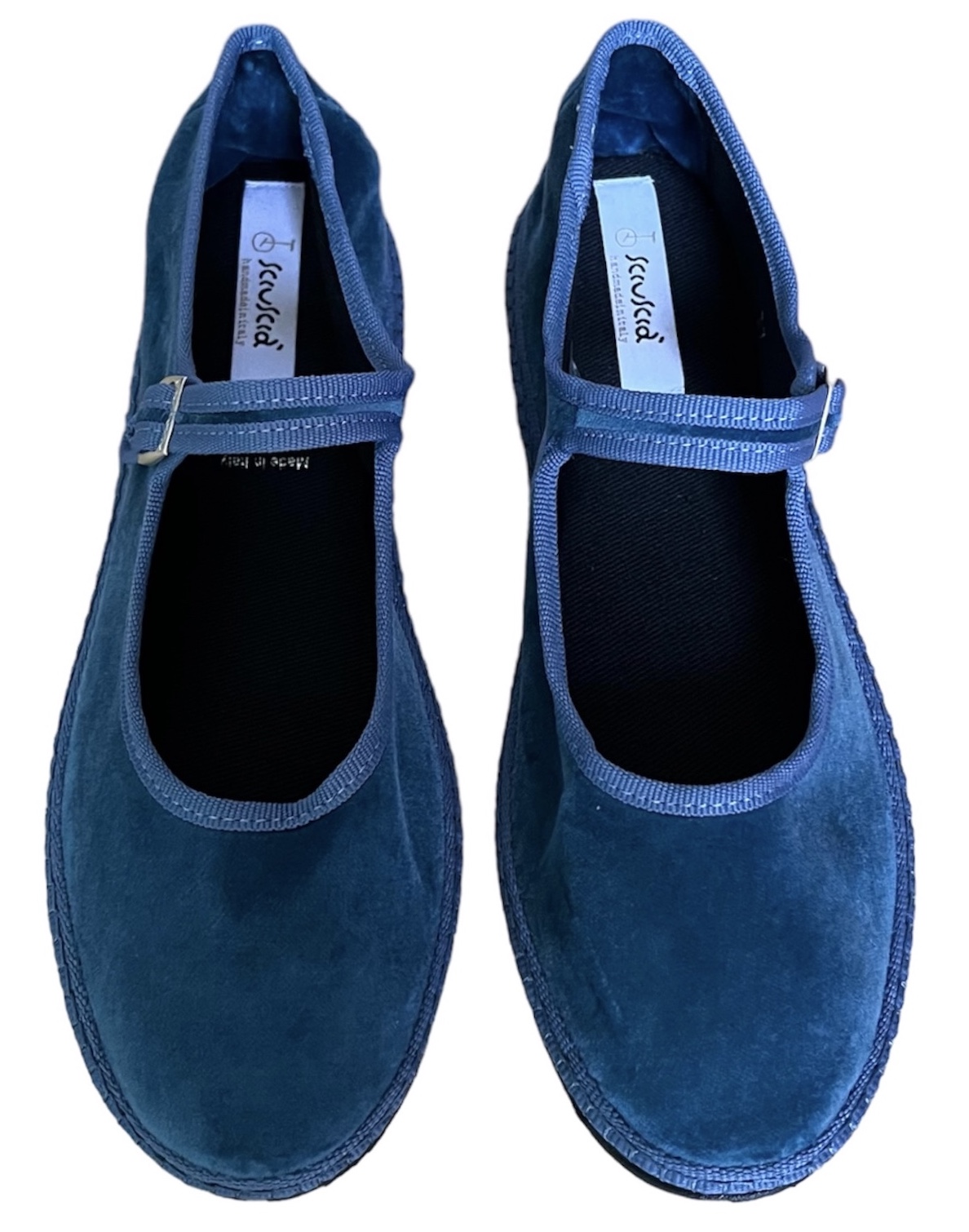 Maryjane Blue Navy Velvet