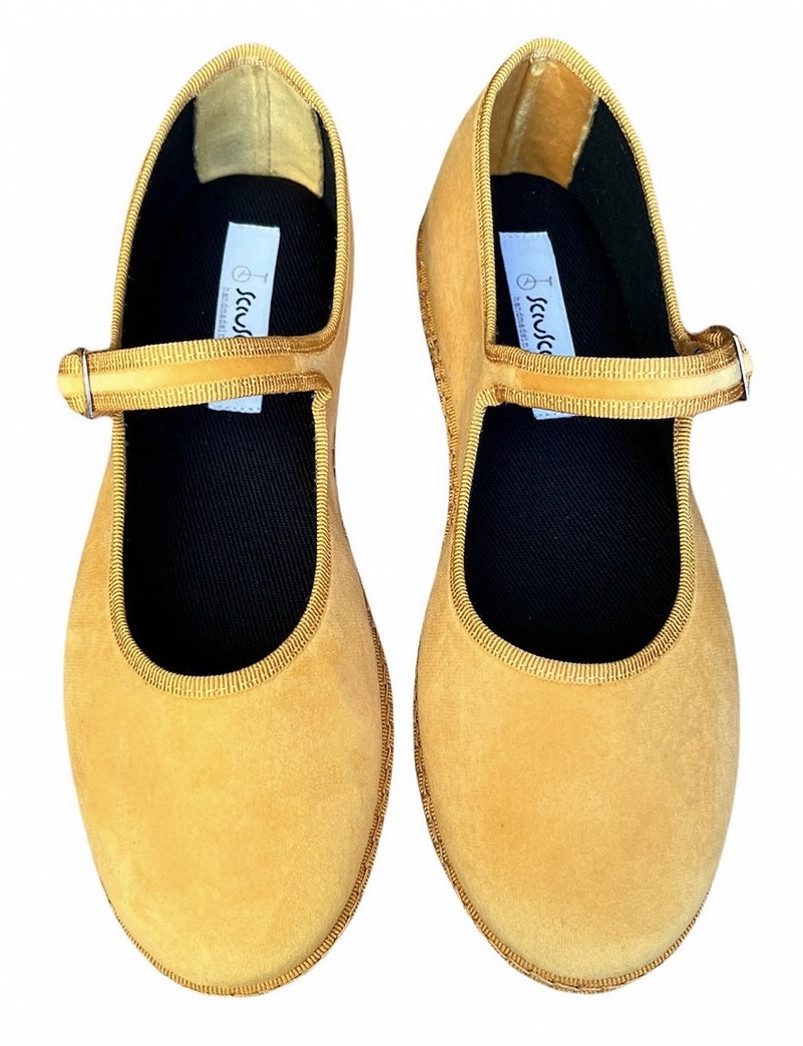 Maryjane Golden Velvet