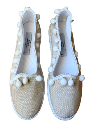 Tragara Pom Pom Natural Canvas