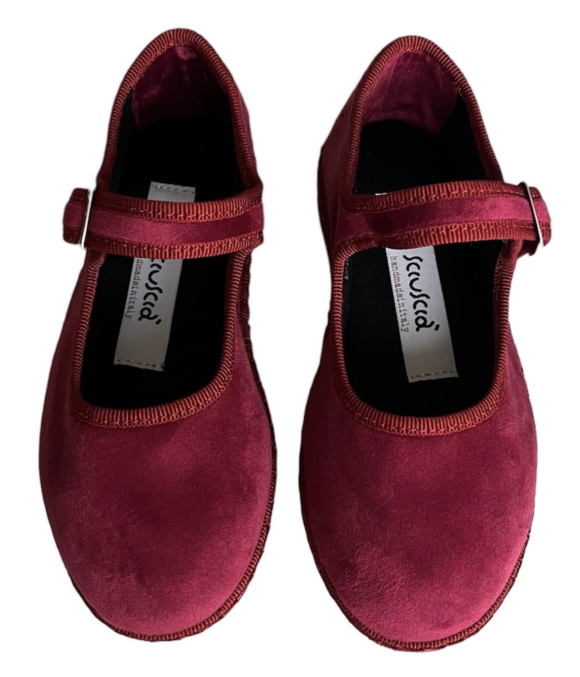 Baby Maryjane Bordeaux Velvet