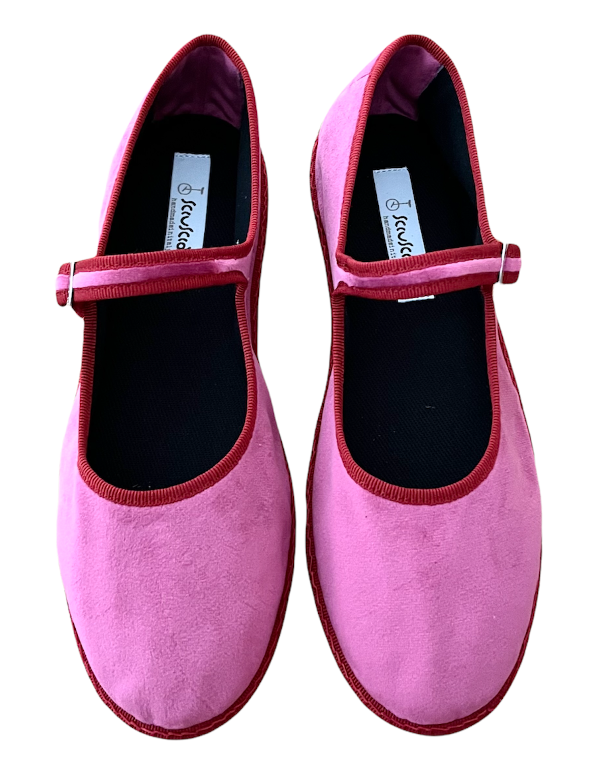 Maryjane Fuchsia Velvet