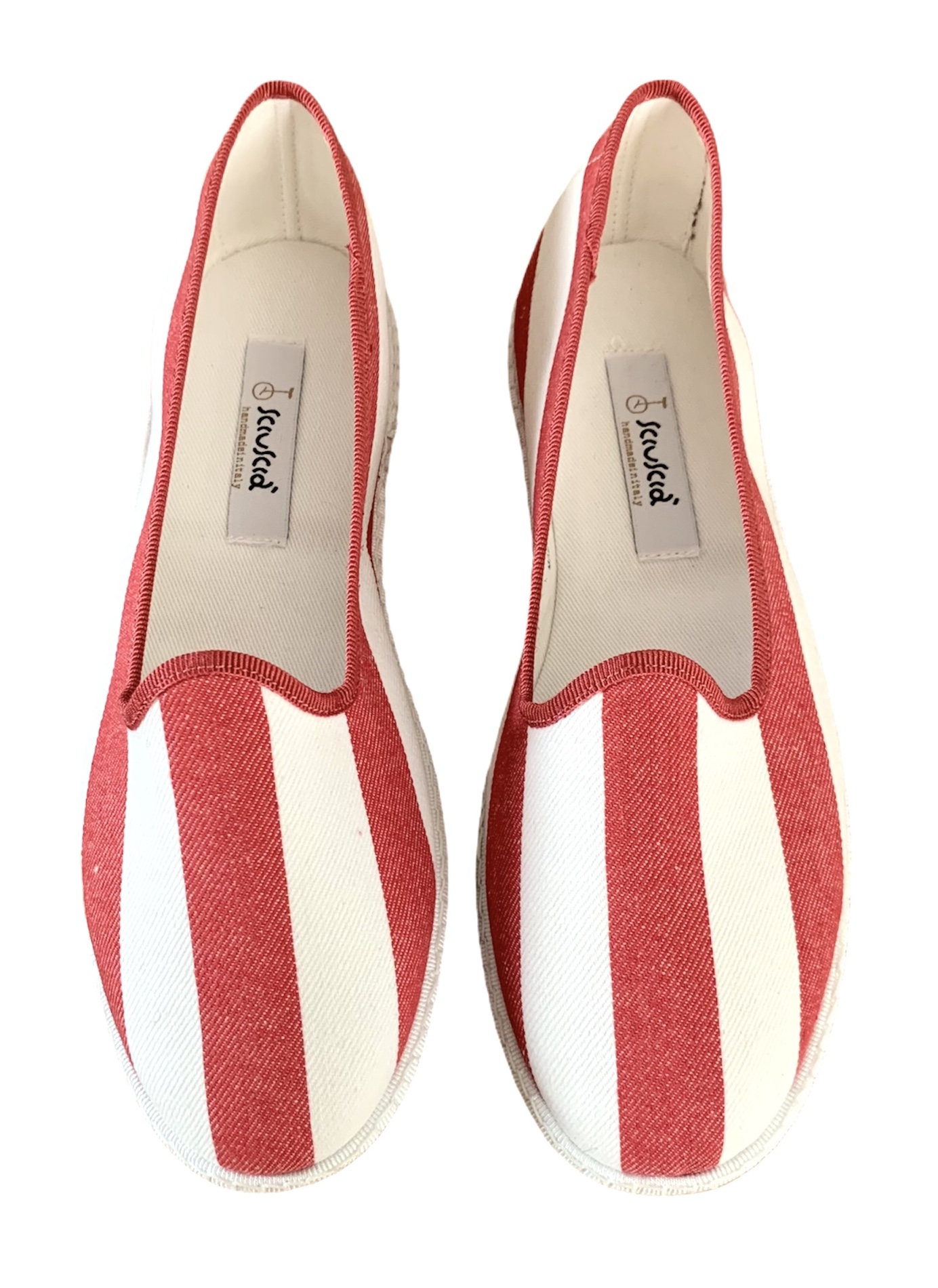 Tragara White and Red Striped